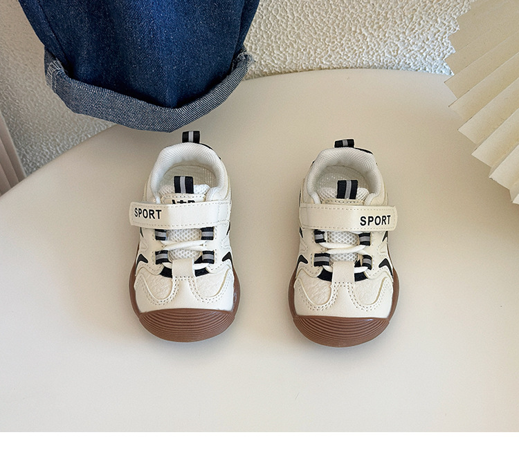 宝宝学步鞋0-3岁秋季新款婴幼儿皮面防滑运动鞋男女童机能鞋代发详情17