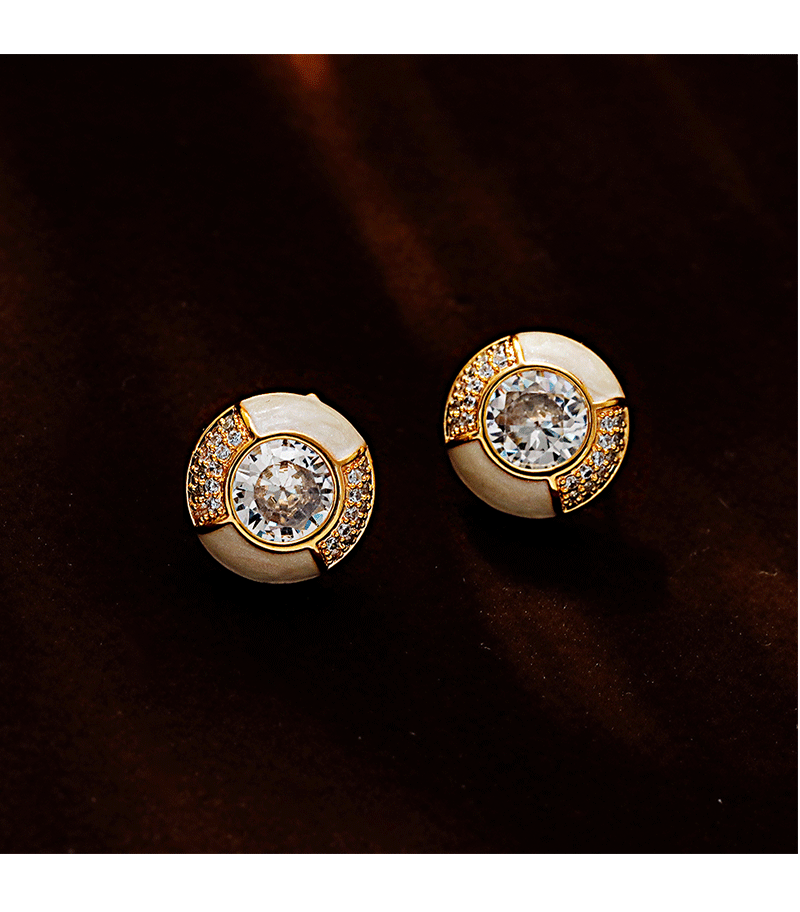 Hyacinth925 agujas de plata nicho francés ligero extravagancia delicados aretes moda temperamento adelgazar aretes 2025 nuevo estilo de moda moda pic 6