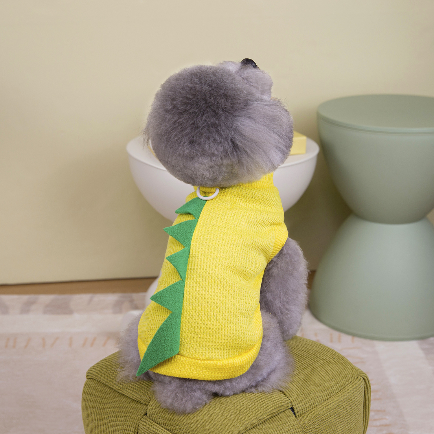 Одежда для животных, одежда для собак, одежда для кошек, одежда для Тедди, весенняя и летняя одежда для животных, футболка с 25 динозаврами pic 10