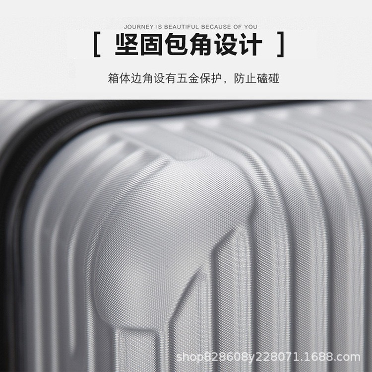 批发20寸学生拉链旅行箱万向轮密码成人拉杆箱活动礼品登机行李箱详情7