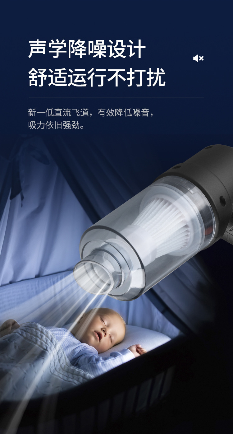 Handheld, standing, blowing and suction integrated mini cordless vacuum cleaner for both home and car, portable car vacuum cleaner, easy to suck at any time pic 12
