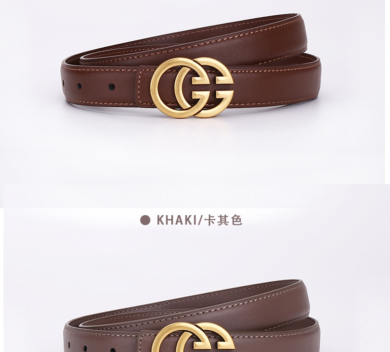 G字女士真皮皮带牛皮腰带商务休闲简约时尚百搭西装字母裤带ins风详情23