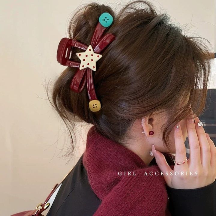 Early spring accessories: flower-shaped hairpins, large female hairpins, large hair volume at the back of the head, shark hairpins, popular hairpins, pearl hairpins, headwear pic 1