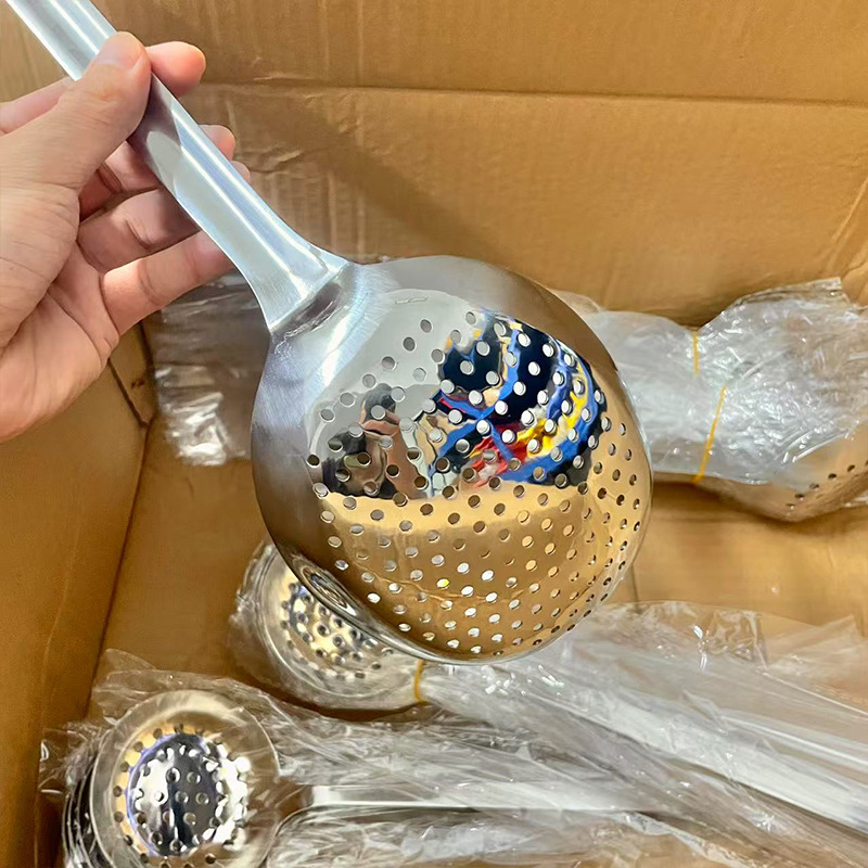 不锈钢花椒勺高颜值长柄火锅漏勺家用厨房工具捞面条饺子笊篱网漏详情5