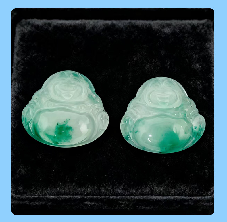 African jade pendants for men and women, high ice Maitreya Buddha jade pendants, diy handmade jewelry accessories wholesale pic 8