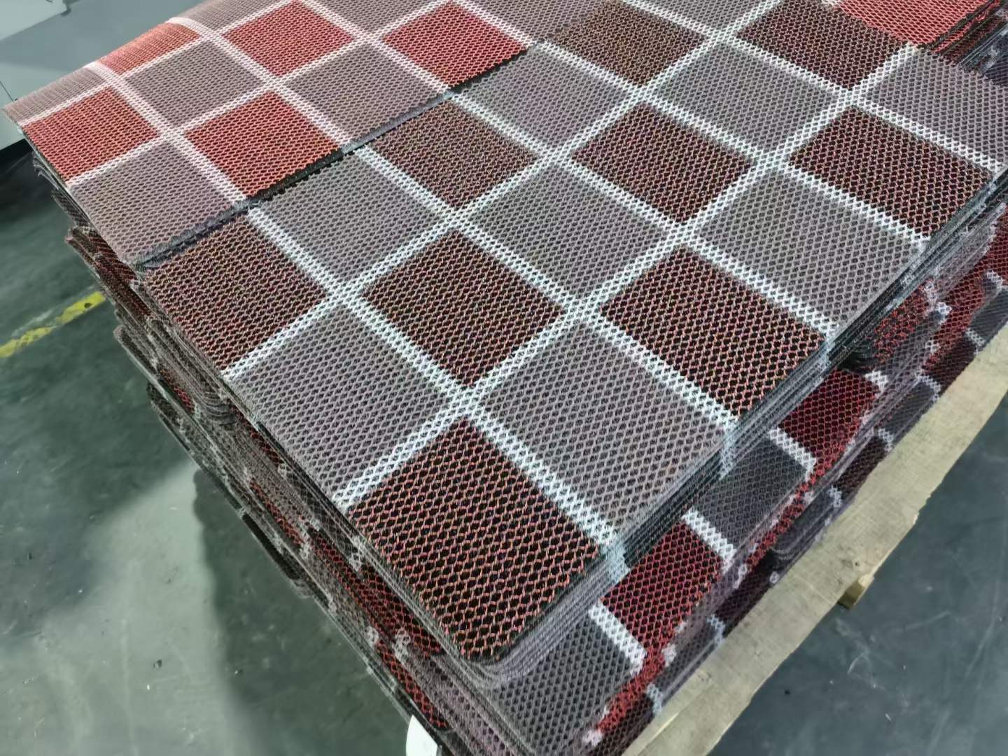 Tartan estampado stretch rey cristal línea de pesca seda antideslizante rascador de arena rascador de barro impermeable al aire libre baño baño masaje piso mat pic 11