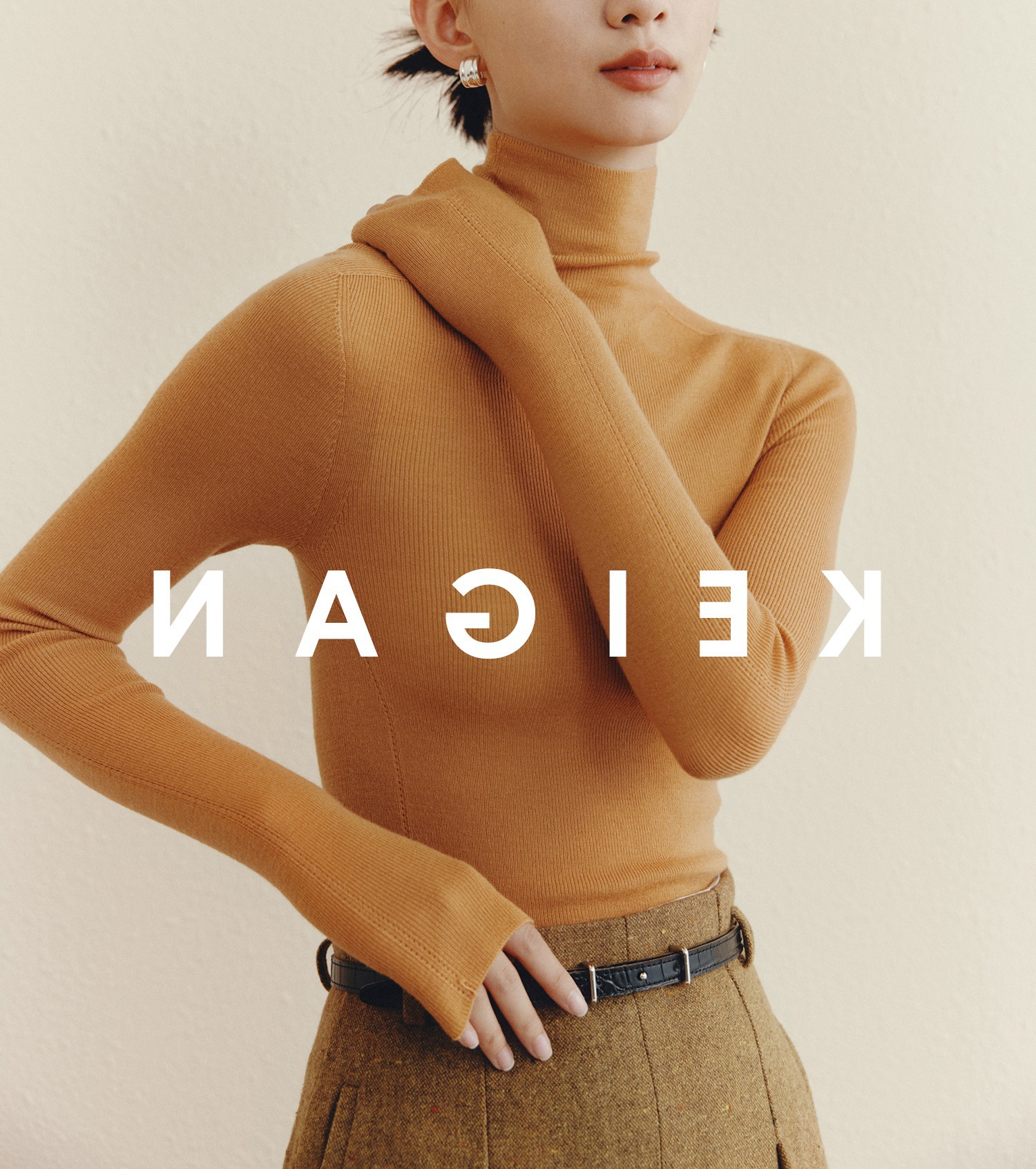 Italian 嵿 luxury 120s washable 160s gold wool 18-needle seamless base knit top for women pic 36