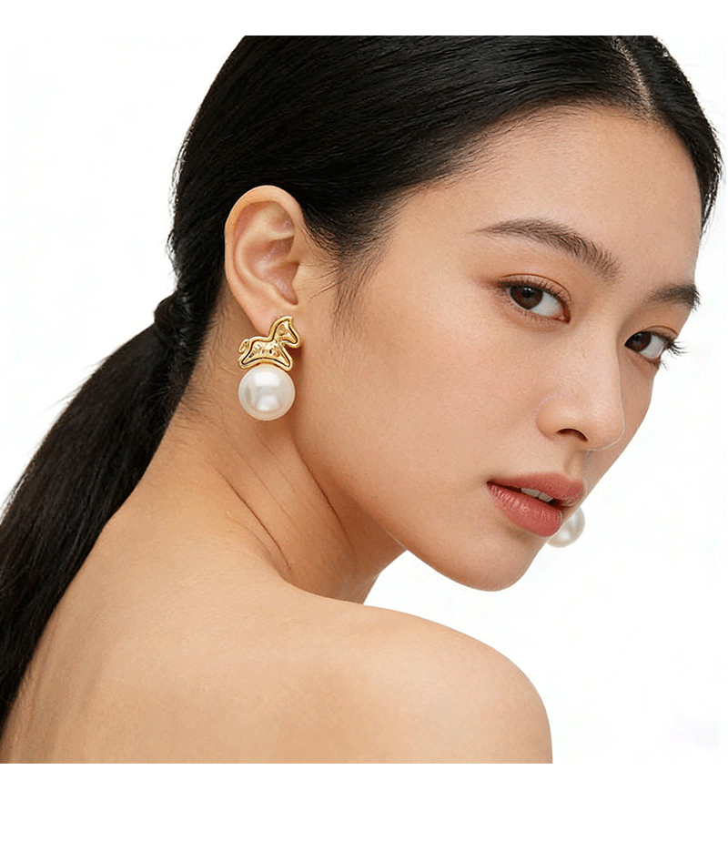 Hyacinth ligero lujo alto sentido perla aretes mujer en vivo burst square round face aretes único hermoso de inmediato rico auriculares 6 pares paquete correo pic 8