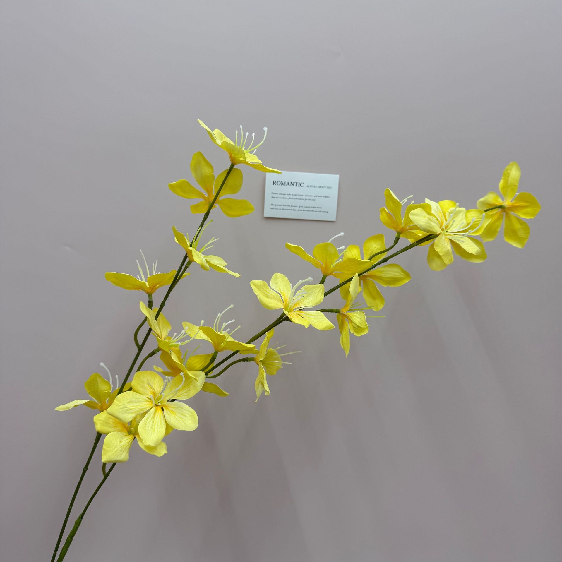 仿真花长枝垂丝茉莉婚庆婚礼堂吊顶挑高路引插花装饰花酒店假花详情9