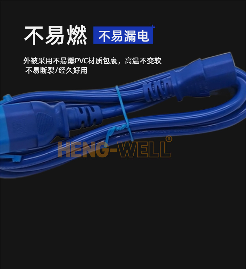 PDU power connection cable C13 to C14 with lock, P-LOCK chassis power cord, UPS server extension cable with lock pic 6