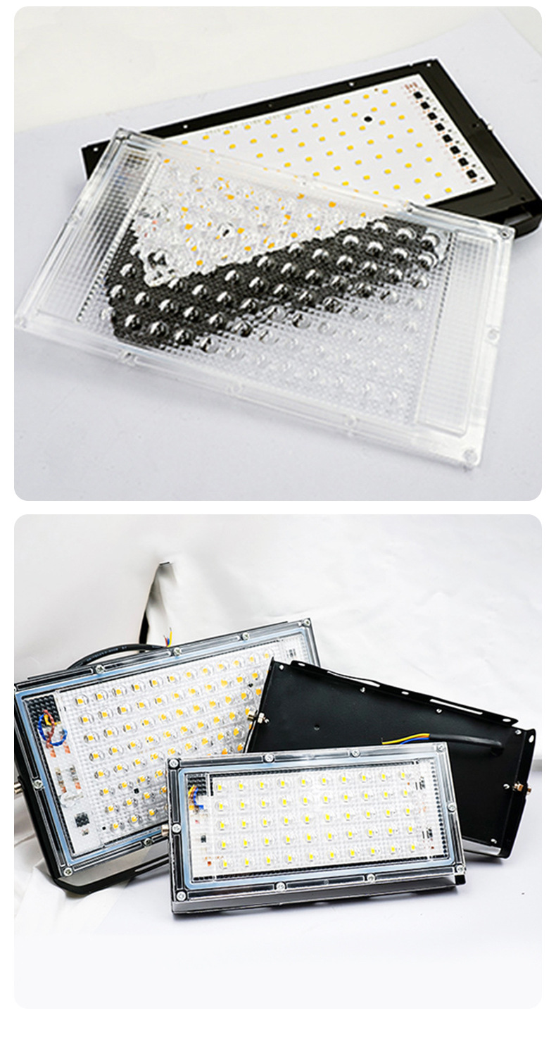 Cross-border LED floodlights, outdoor high-brightness water-resistant high-power courtyard factory floodlights, outdoor construction site lights pic 9