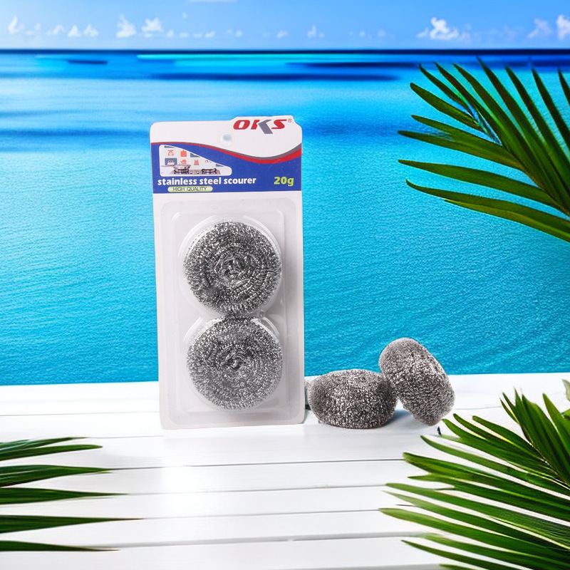家用钢丝球不锈钢清洁球锅刷洗碗刷钢丝球厨房洗碗清洁球OKS详情1