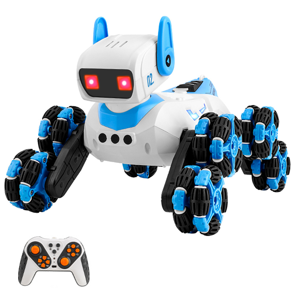 F01八轮特技智能双控机械狗喷雾摇头手势感应儿童玩具智能机器狗详情27