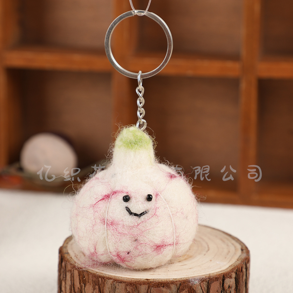 尼泊尔手工羊毛毡成品蔬菜水果面包挂饰萝卜钥匙包挂饰品挂件配饰详情30