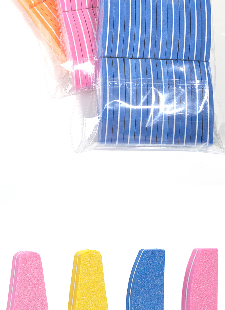 美甲海绵搓条EVA海绵搓条迷你半月型指甲锉打磨修型指甲锉条磨砂详情10