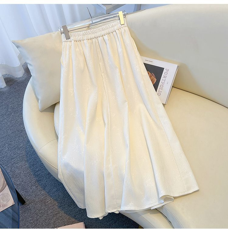 跨境货源时尚新中式提花百褶半身裙国风高腰显瘦马面长裙一件代发国潮详情11