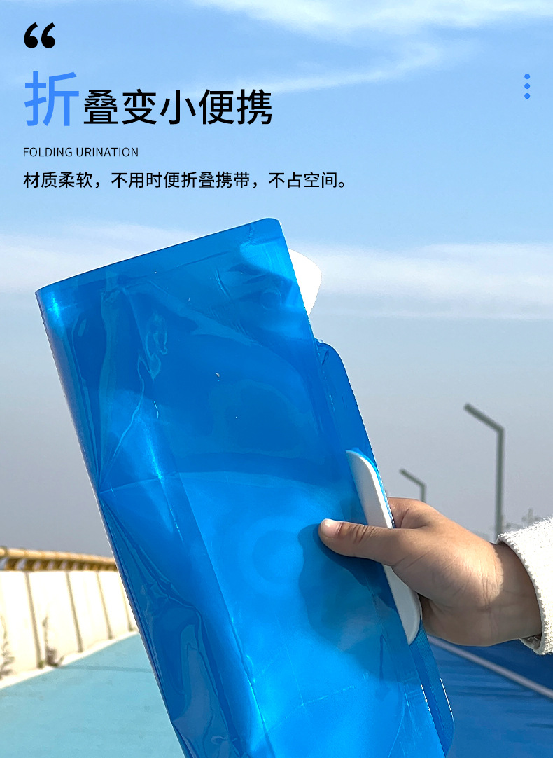 户外大容量10L水袋 折叠便携车载水袋水龙头塑料水桶野营装水袋囊详情9