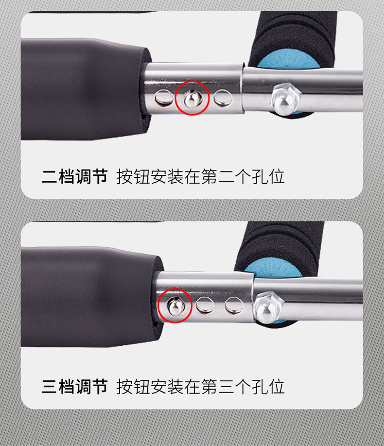 多功能u型臂力器可调节款  男士健身练胸肌新型弹簧臂力棒专业款详情10