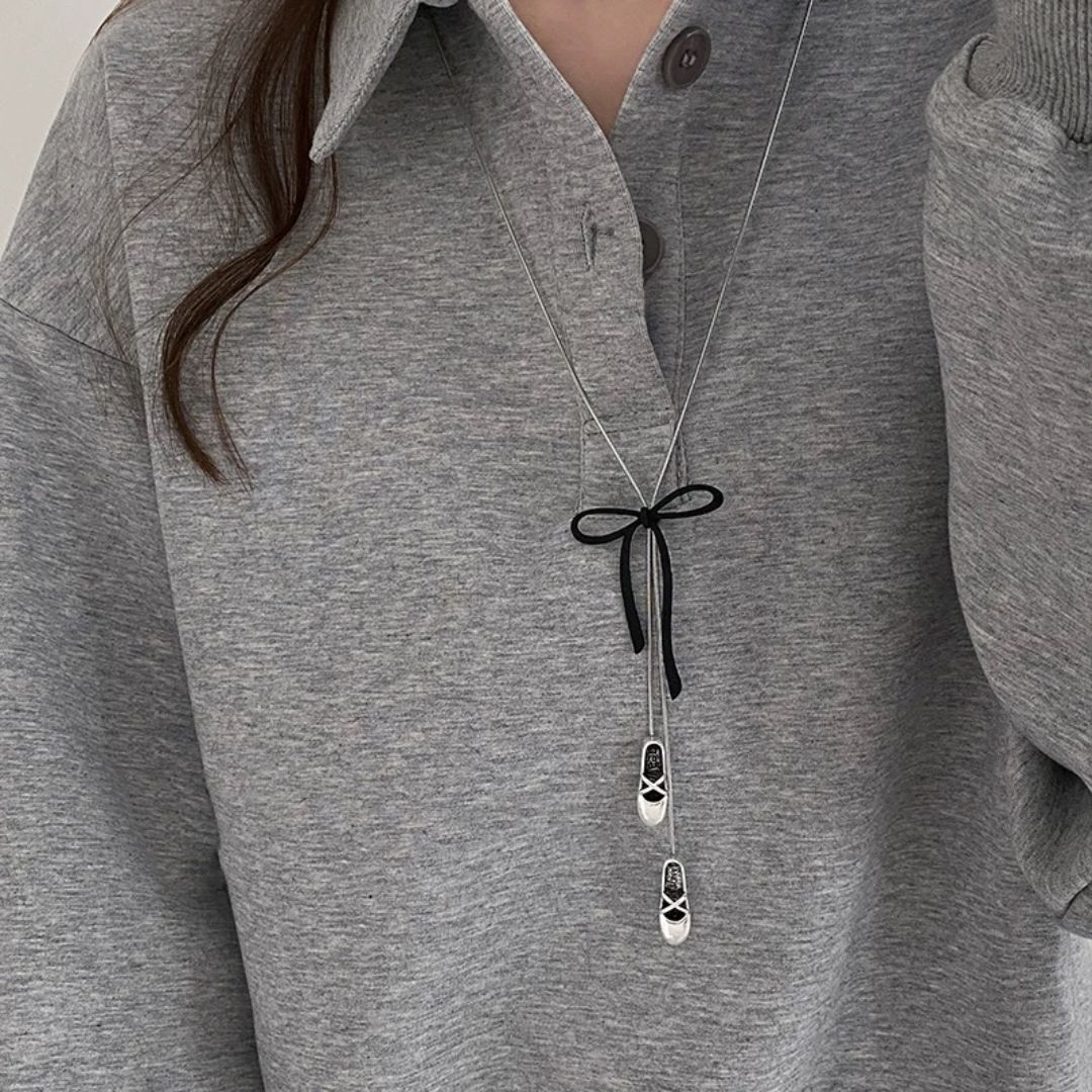 高级感原创自制 韩版ins海洋派大星长款项链小众复古可调节毛衣链详情3