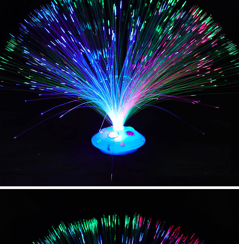 Gemstone Starry Sky Fiber Optic Flower Lantern with Seven-color flashing glow, Seven-color Starry Sky Gemstone style wholesale pic 9