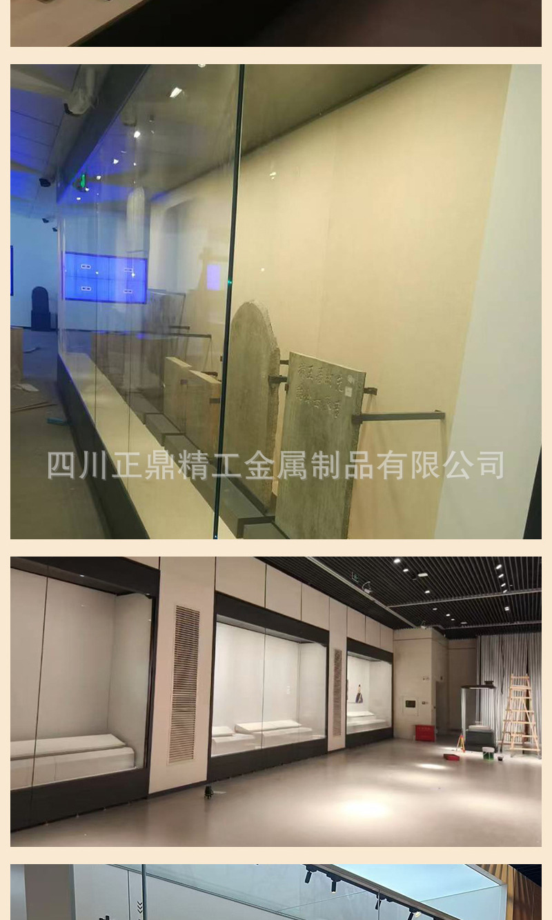 Museum display cabinets, calligraphy and painting, cultural relics, ceramics, constant humidity and constant temperature display cabinets, exhibition hall metal glass wall-mounted cabinets pic 9