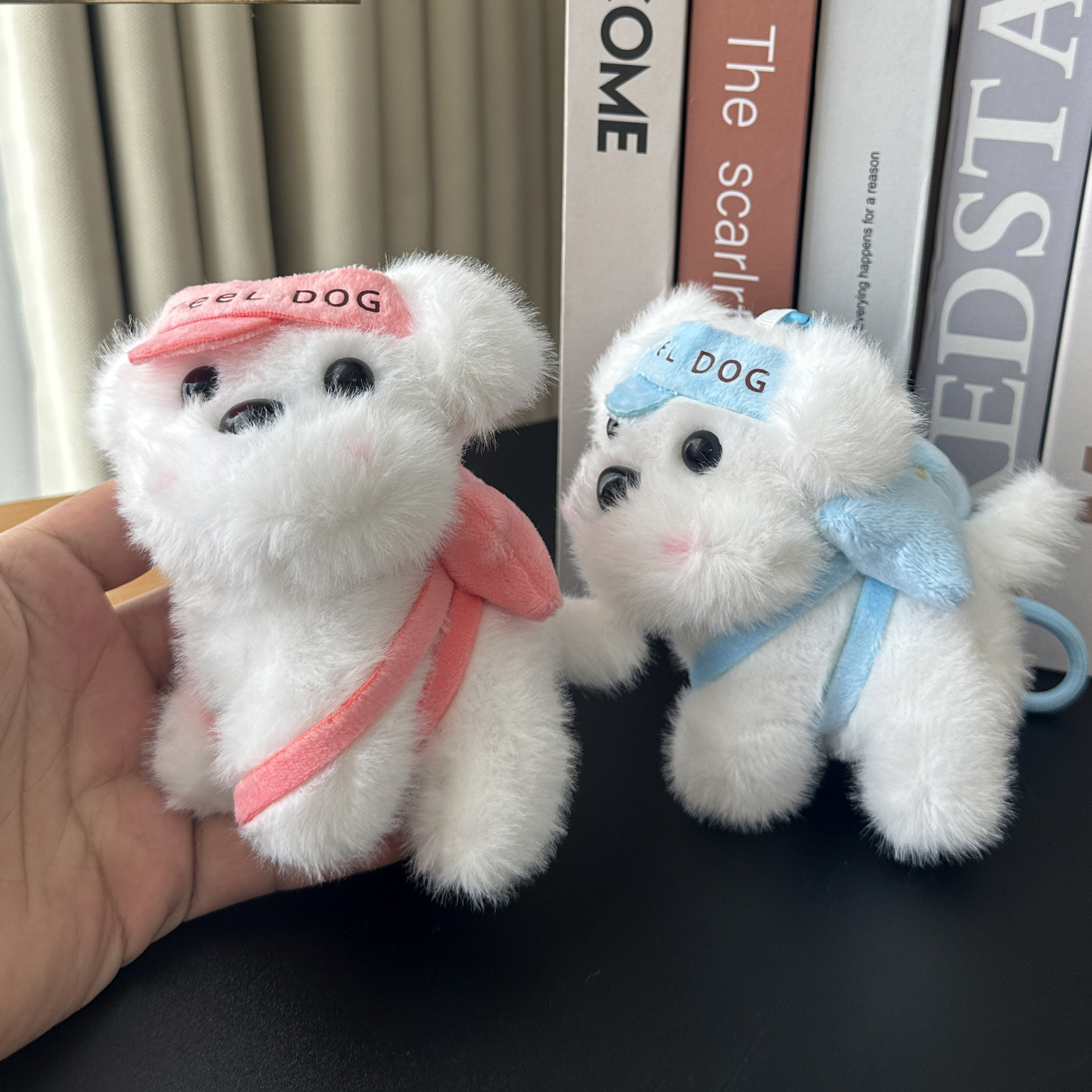 网红新款卡通可爱萌旅游团小狗公仔毛绒挂件精品钥匙扣玩偶挂饰详情5