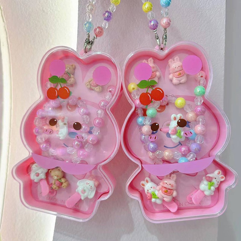 儿童首饰套装儿童发圈手链发夹套装儿童首饰礼盒动物包包儿童饰品详情15