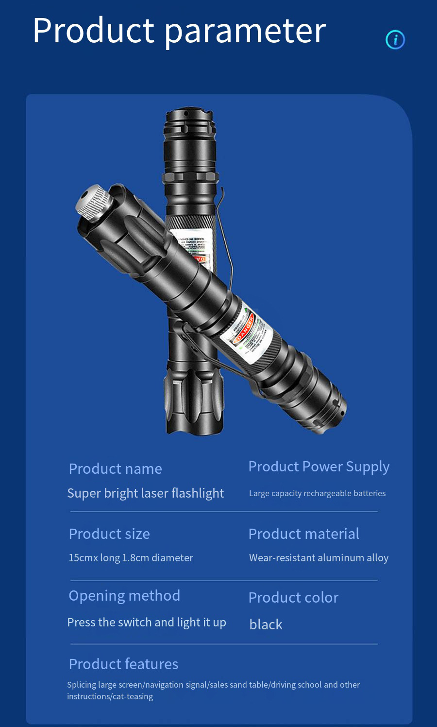 High-power laser pen, strong light constantly on, laser light, starry sky pattern, long-range green light, outdoor indication pic 8