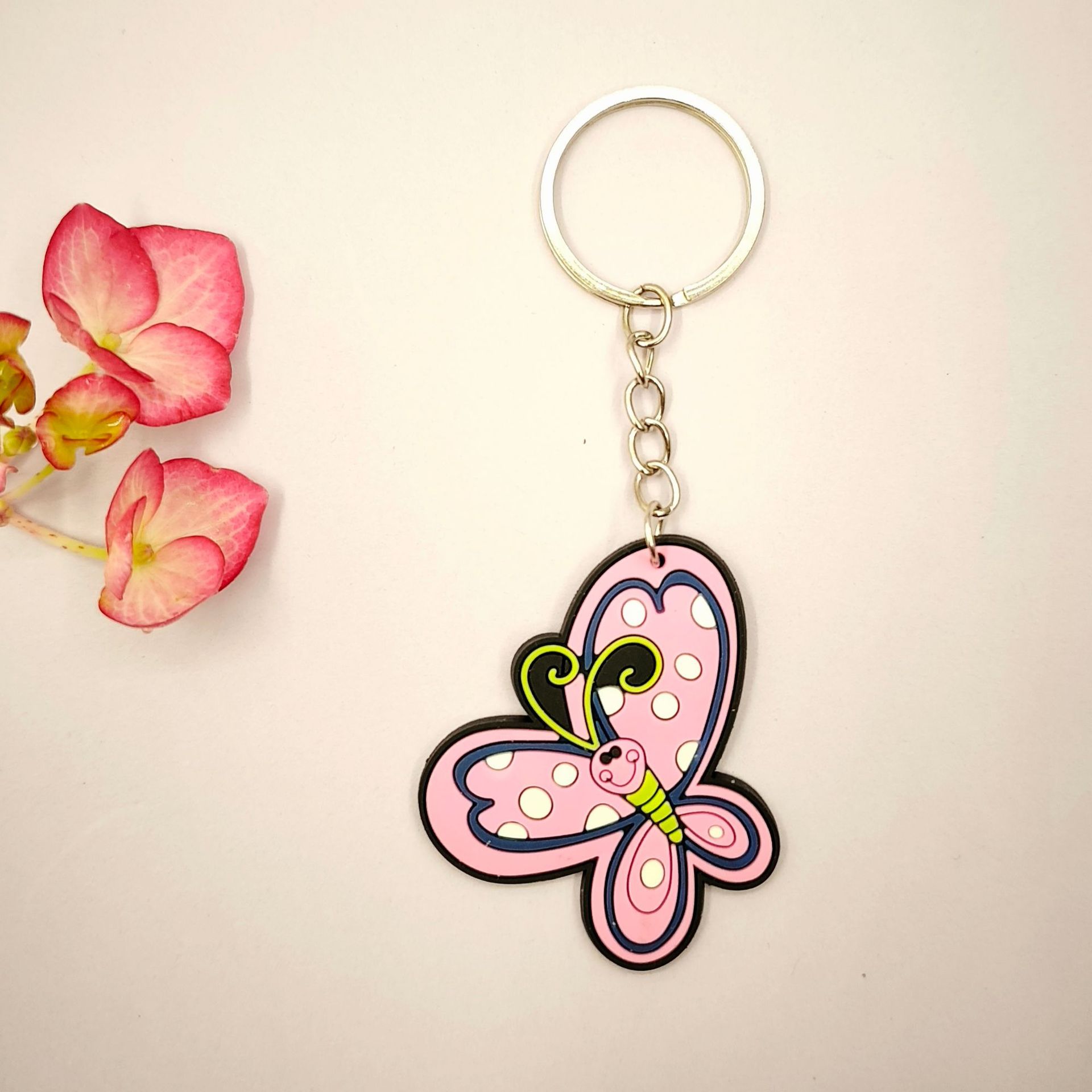 跨境热卖蝴蝶软胶钥匙扣儿童钥匙扣幼儿园小学生开学日分享详情17