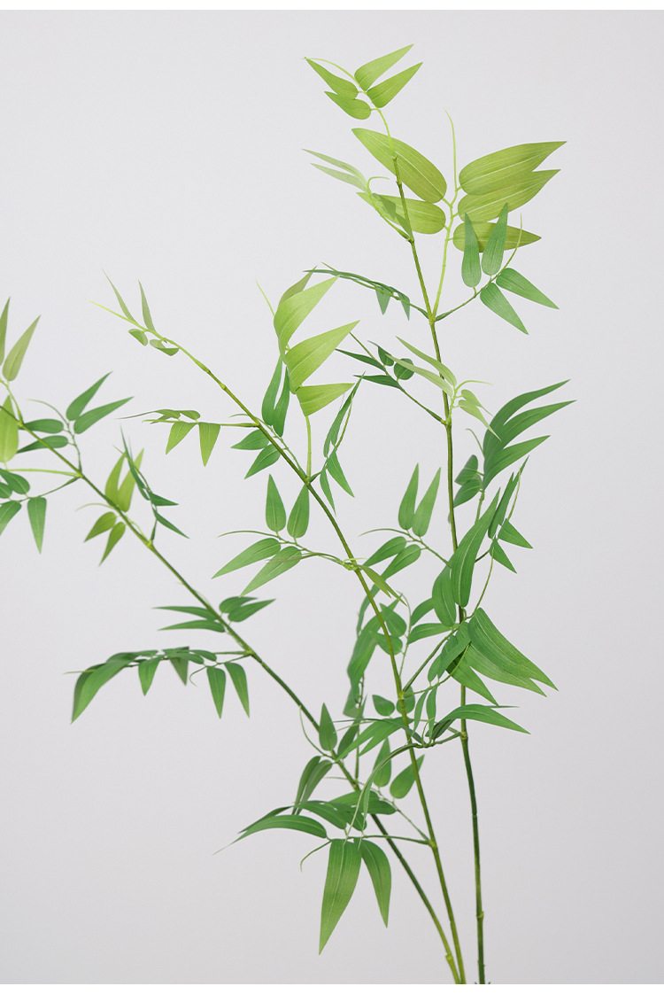 仿真竹子竹叶假花细竹毛竹枝条绿植插花花艺配材摄影婚庆道具橱窗详情8