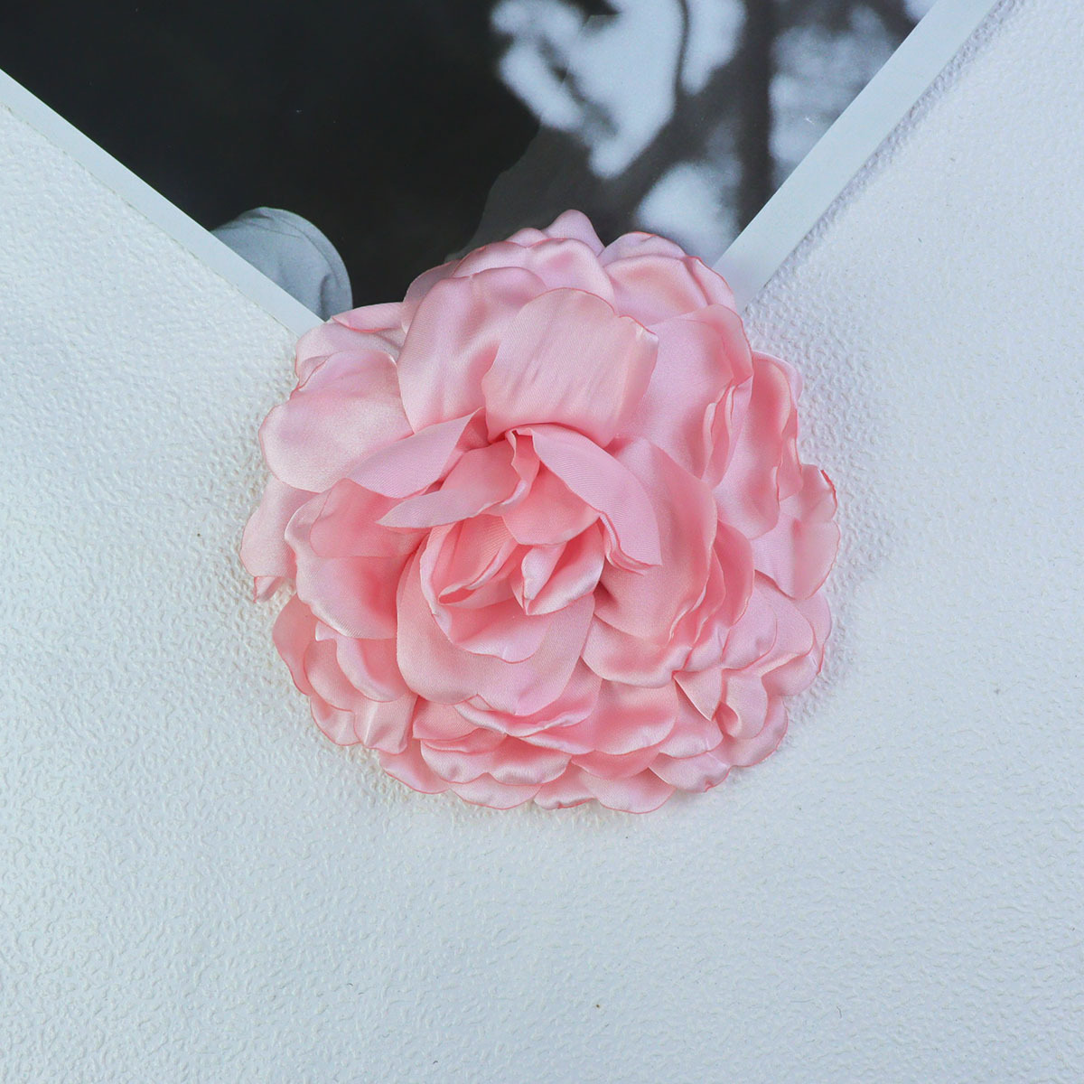 14cm缎面爱心花瓣手工diy发饰头饰配件辅料玫瑰花多层花瓣设计详情13