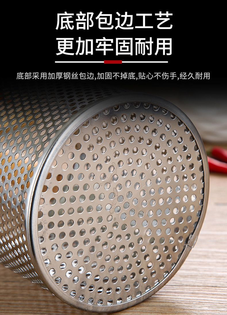 不锈钢漏勺麻辣烫粉篱商用过滤网捞面筐煮面厨房家用烫菜篓漏网提详情8