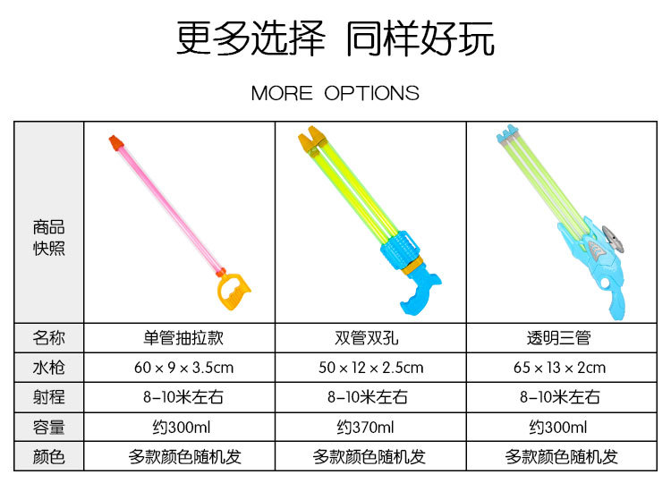 水枪批发儿童玩具戏水抽拉式大容量打水仗神器沙滩玩具漂流男女孩详情11