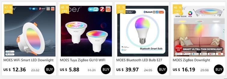 WiFi Zigbee LED Light Bulb GU10 E27 E14 Candle Lamp Smart RG详情1
