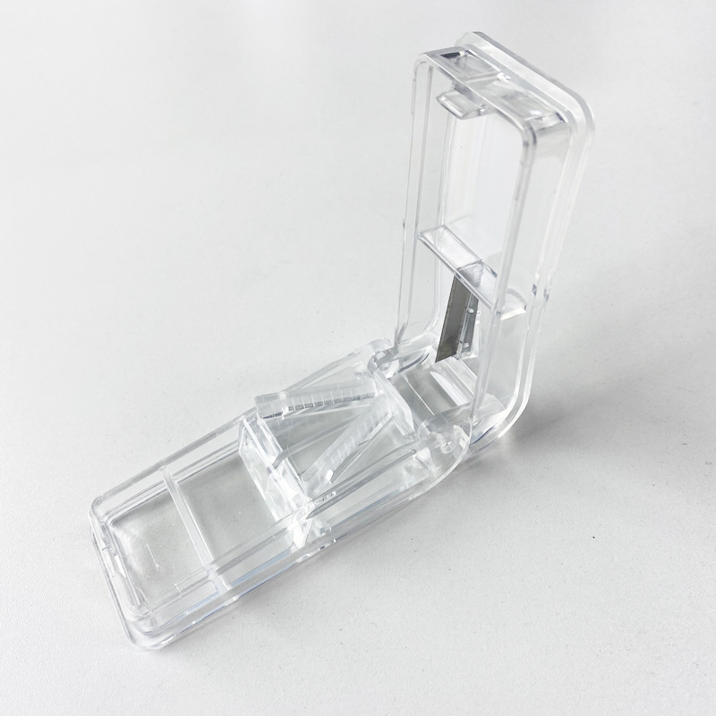 Portable transparent plastic medicine boxes, medicine slicers, medicine slicers, medicine storage boxes and dispensing boxes exclusively for foreign trade pic 9