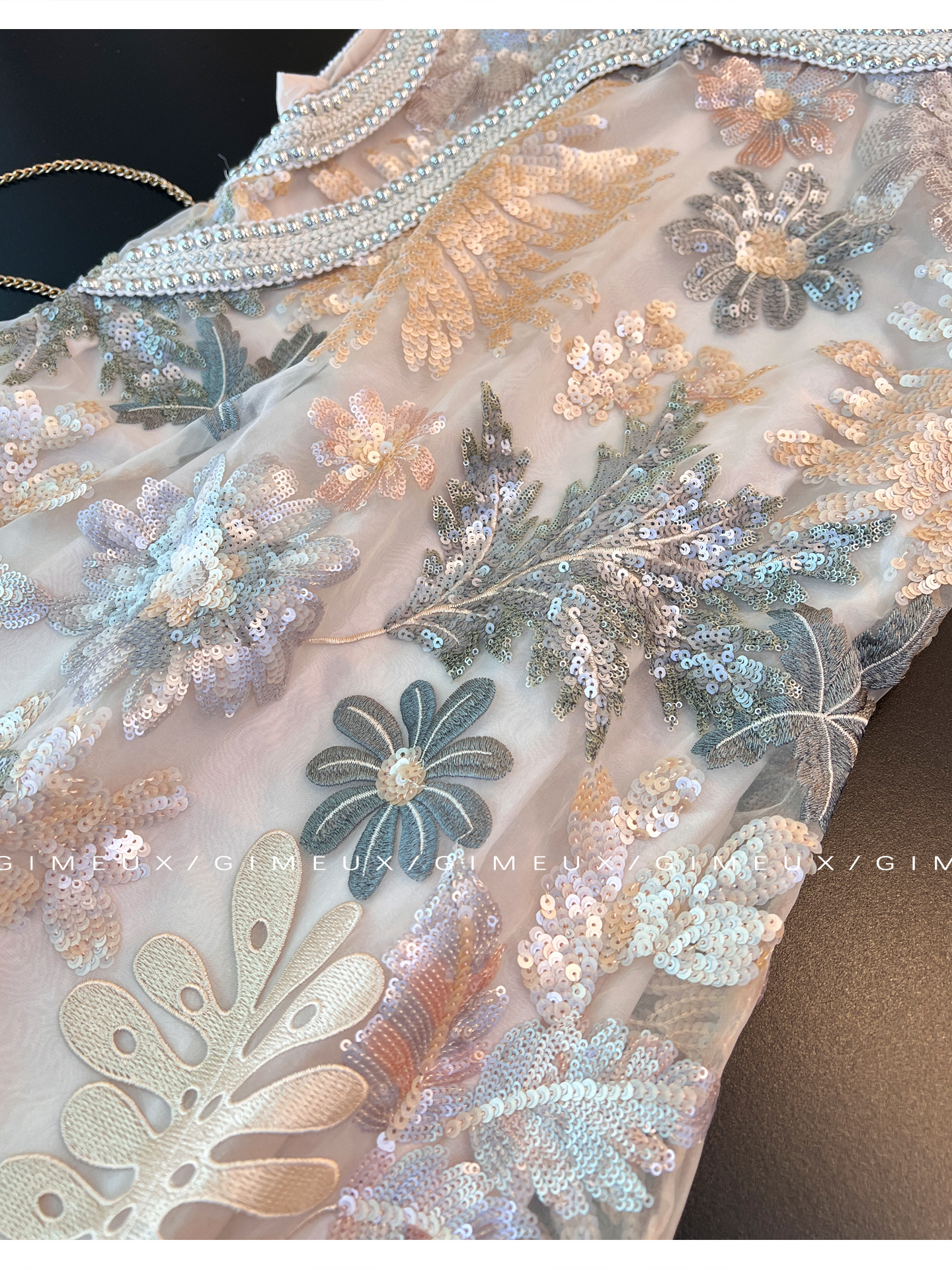 Summer 2025 retro style, high-end, elegant and slimming daily long dress, light luxury heavy industry cheongsam dress pic 6