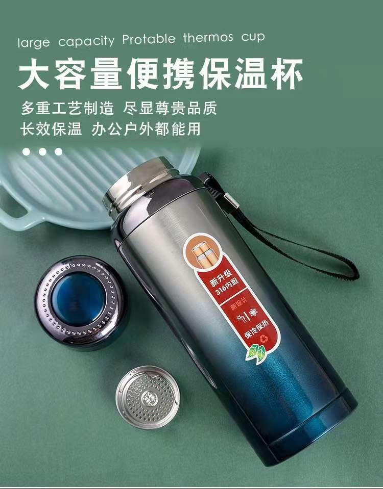 礼品logo水杯便携车载户外星星壶316大容量不锈钢保温杯316不锈钢详情3