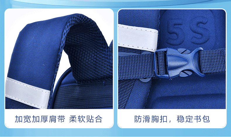 新款小学生书包女生1-3-6年级减负6-9-12岁男孩轻便儿童双肩背包详情13