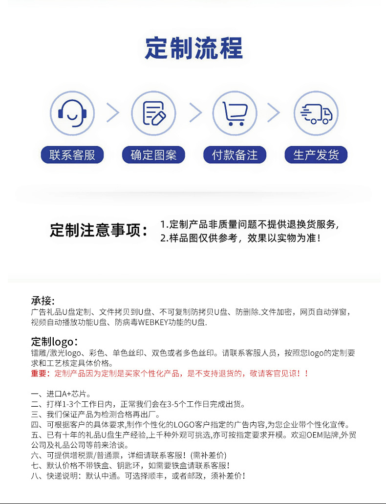 u盘大容量128g高速优盘刻字文件闪16g存储64g32g商务车载u盘2.04g详情29