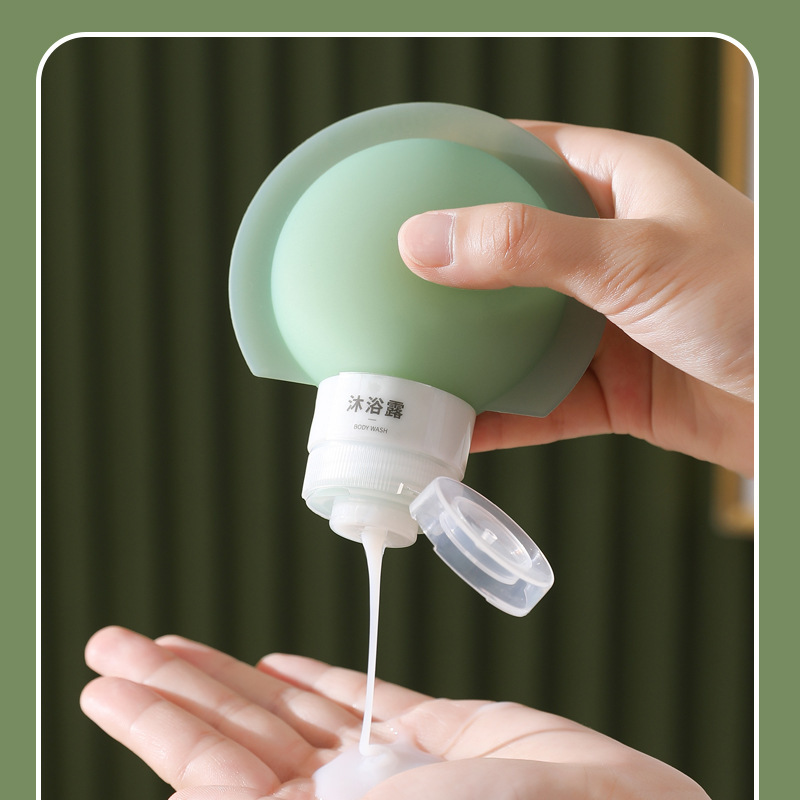 Genuine silicone travel bottle, portable travel wonder, shampoo and body wash, small bottle sealed, leak-proof and reusable pic 3