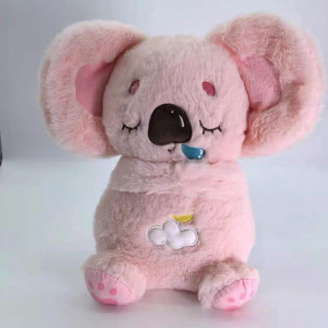 儿童安抚玩偶跨境新品会发光呼吸毛绒玩具牛油果驴趣味可收纳清洗详情10