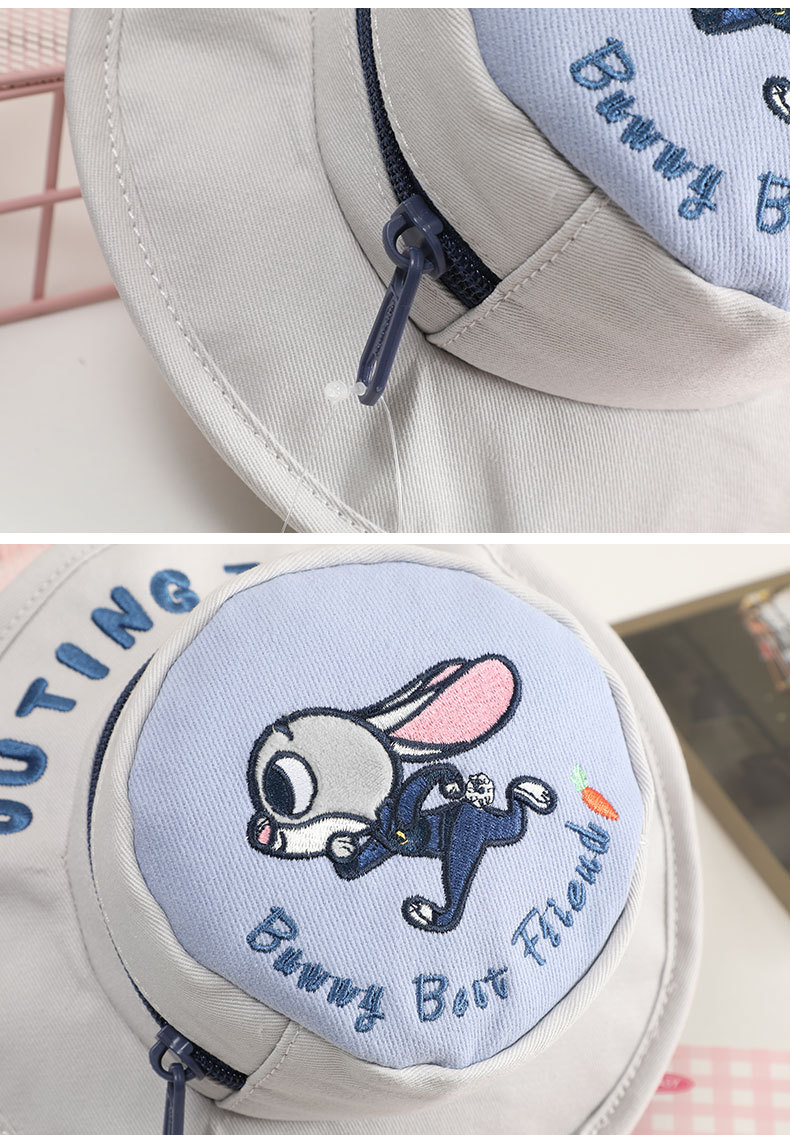 Officially authorized Zootopia Judi Nick Stuych Minnie plush single-shoulder bag Crossbody bag, large capacity double pic 9