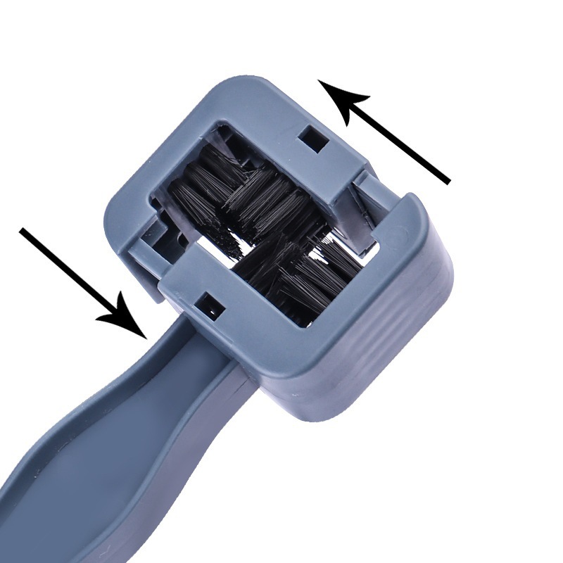 Motorcycle and bicycle chain brush, bicycle chainring cleaning brush, four-sided fully enclosed bristle cleaning tool pic 4