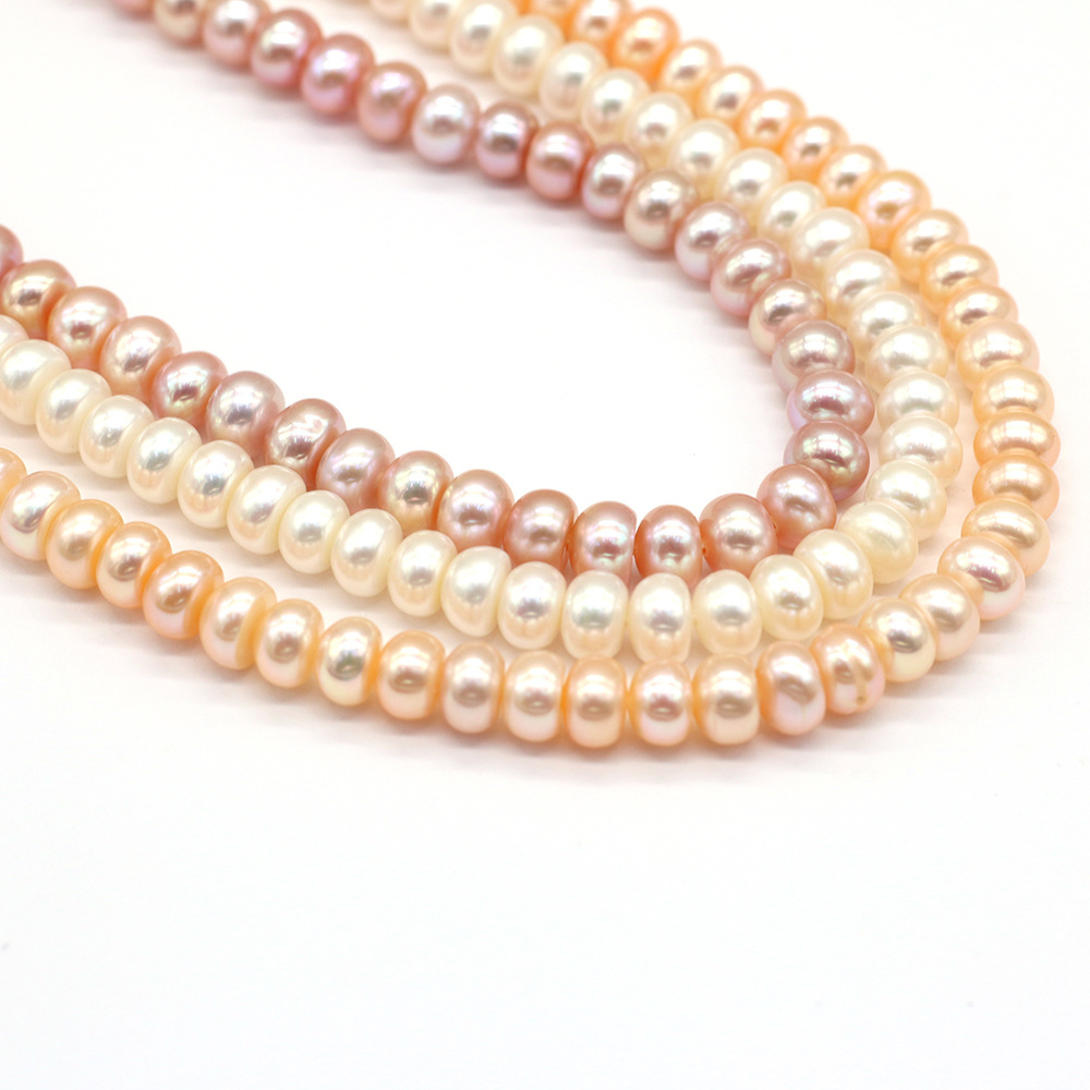 Natural freshwater pearl four-sided glossy pearl DIY jewelry accessories, handcrafted jewelry necklaces, wholesale and production pic 8