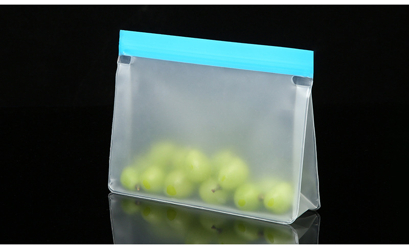 Three-dimensional PEVA food preservation bags, semi-transparent fruit refrigerator refrigeration preservation bags, snack storage sealed bags pic 13