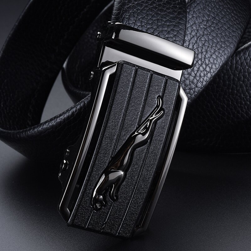 皮带男士头层纹牛皮合金自动扣真皮腰带高级感百搭裤腰带批发现货详情7