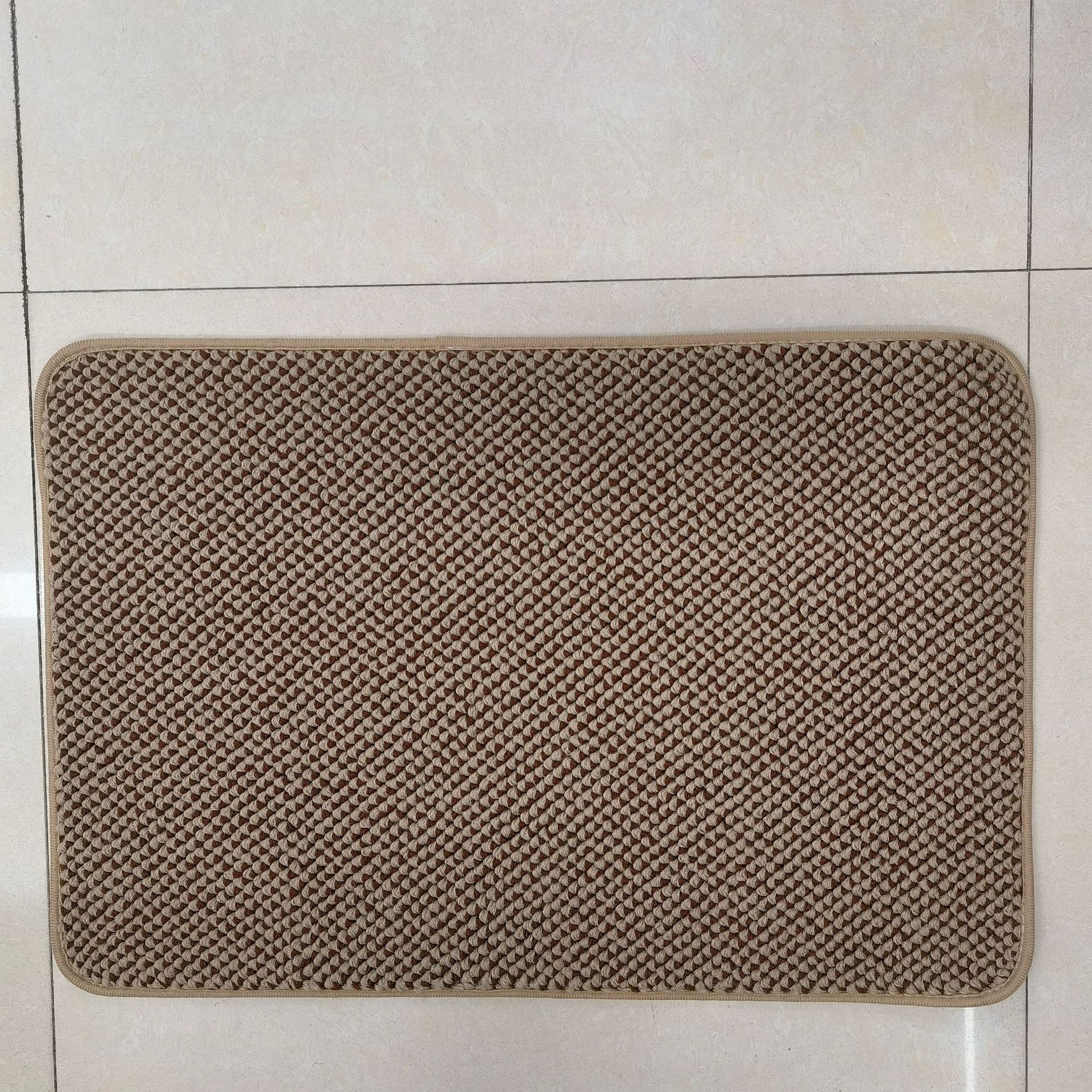 Polvos de poliéster de dos colores piña grano polvo raspador arena y barro cojín de puerta de entrada antideslizante dormitorio cocina baño piso cojín pic 8