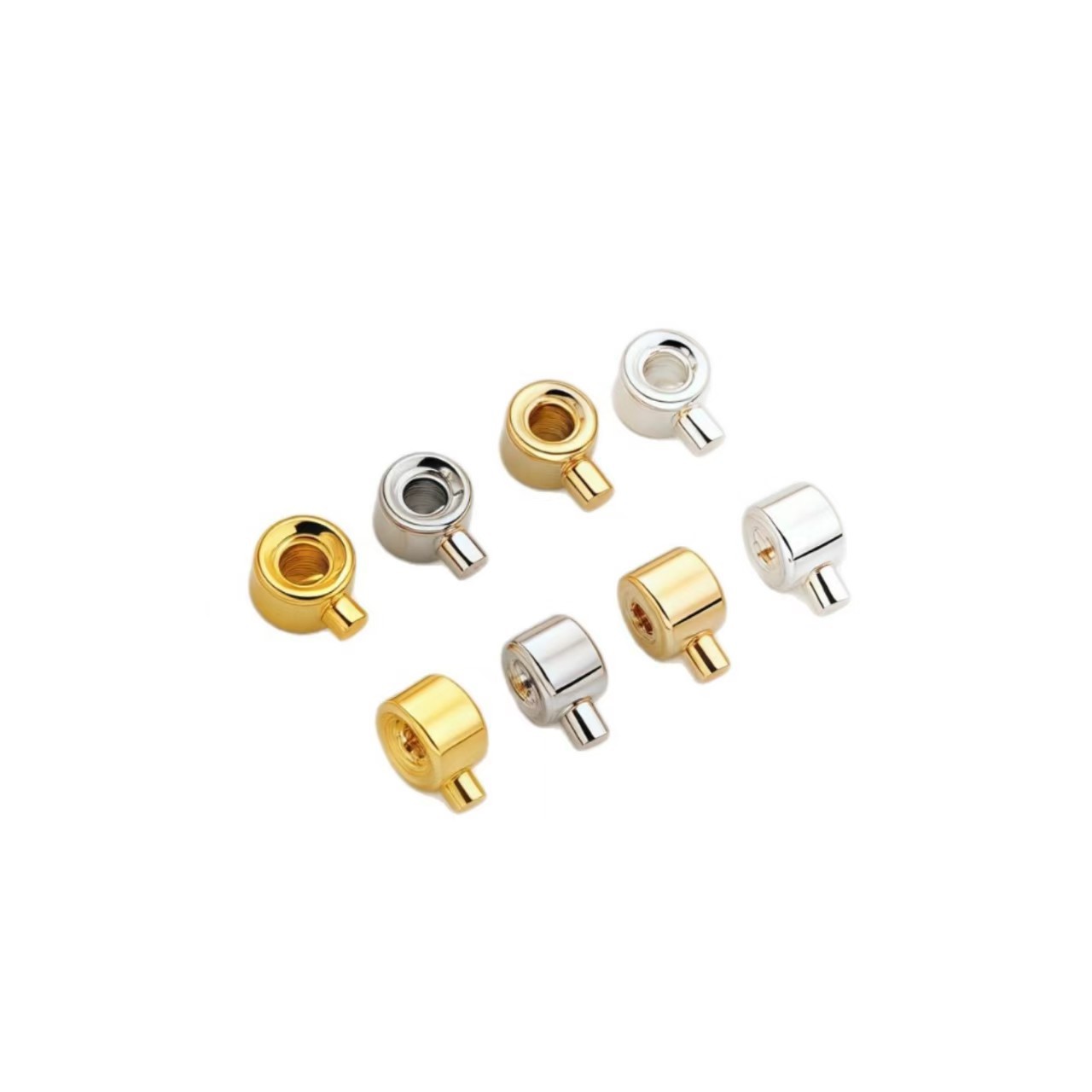 18K金高保色3.0高压锅收尾按扣定位珠手工diy串珠材料手链项链配详情8