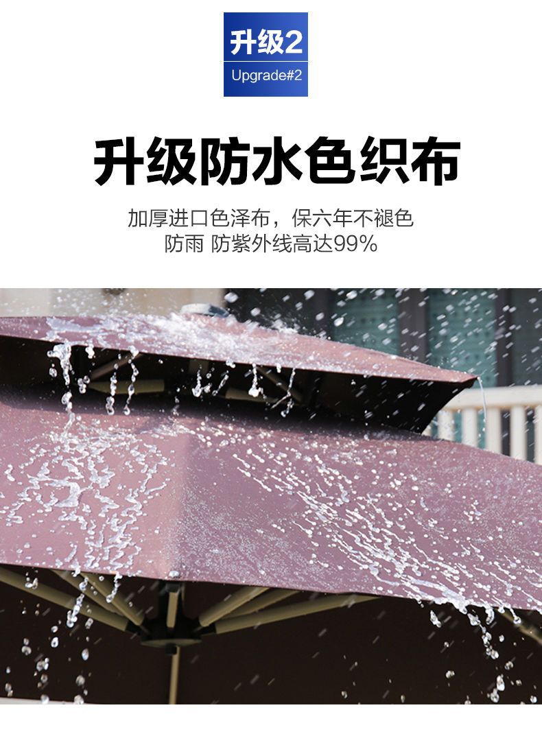 大雨伞花园罗马伞折叠户外遮阳伞室外钓鱼伞别墅庭院摆摊保安岗亭详情7