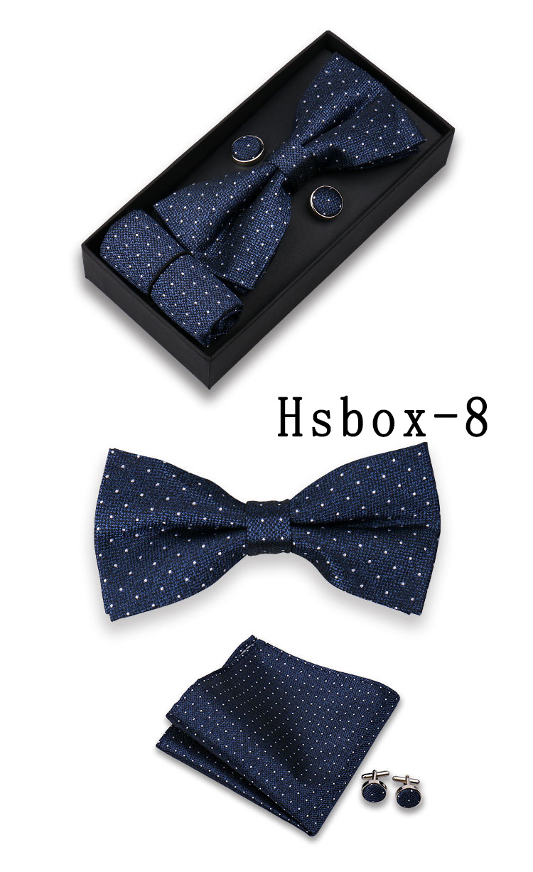 男士结婚礼服配饰套装红色领结口袋巾袖扣三件套现货男士领结领花西装配件详情10